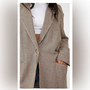 Free People- We The Free Plaid Blazer